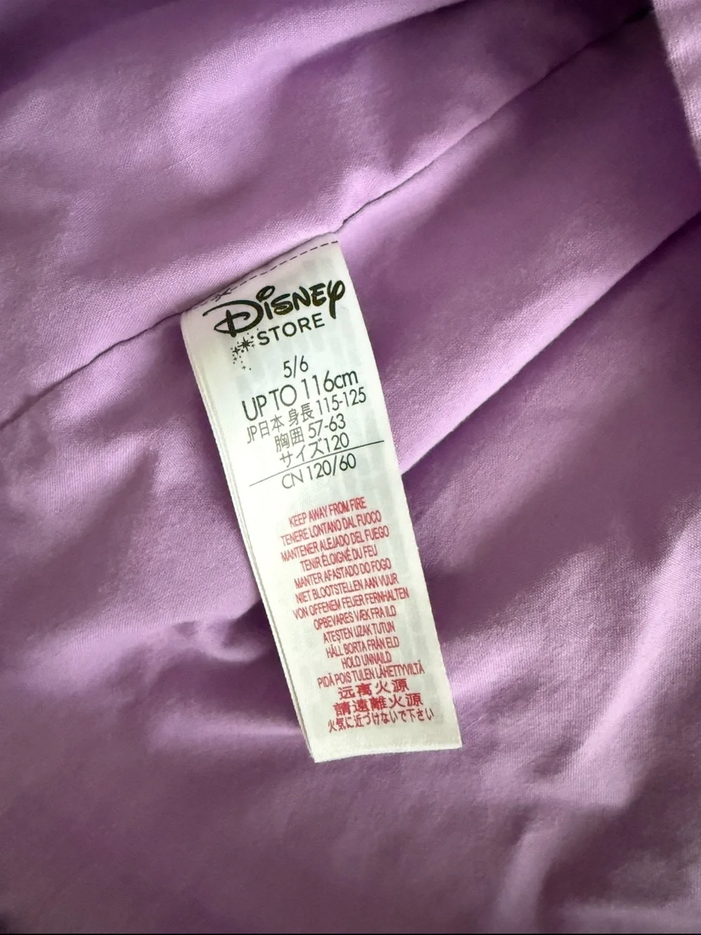 Disney Rapunzel Purple Floral Character Skater Dress Girls size 5/6